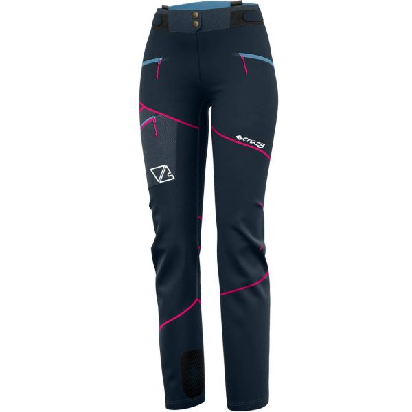 Crazy Women Touring Pants OXYGEN blue, Ladies skiwear, Touring skiwear, Touring skis