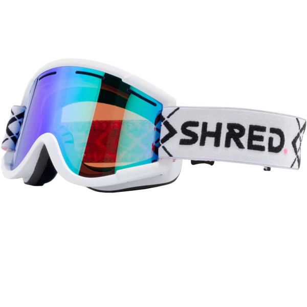 Shred Nastify bigshow white CBL plasma mirror |Shred Ski Goggles 