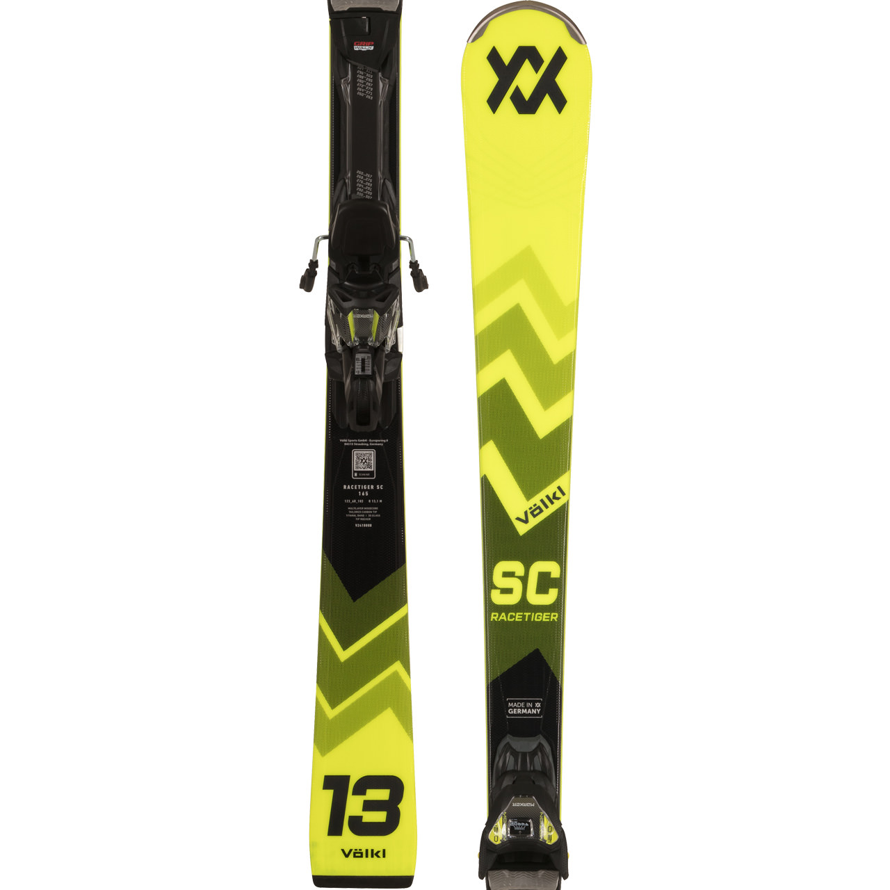 Völkl Racetiger SC yellow (2024/25) - Set incl. Bindings