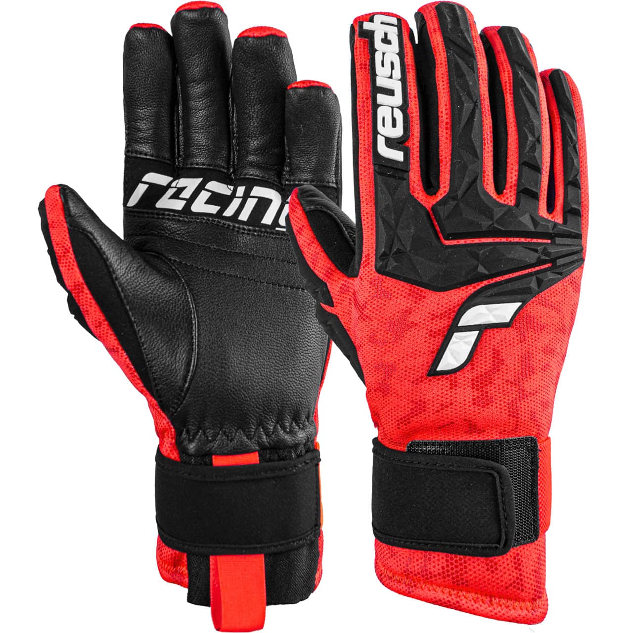 Reusch Men Glove | WARRIOR NEO | BRANDS red black/fluo R WORLDCUP |Reusch