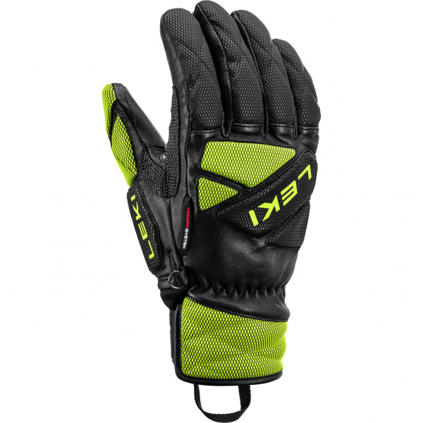 Leki Men Glove WCR VENOM DOWNHILL 3D black ice lemon Leki Gloves Leki L BRANDS XSPO