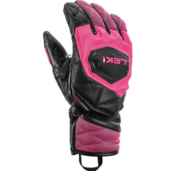 Leki Junior Glove WCR VENOM 3D black/pink